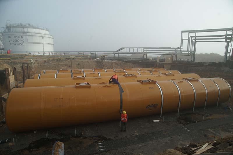 Ethanol storage tanks